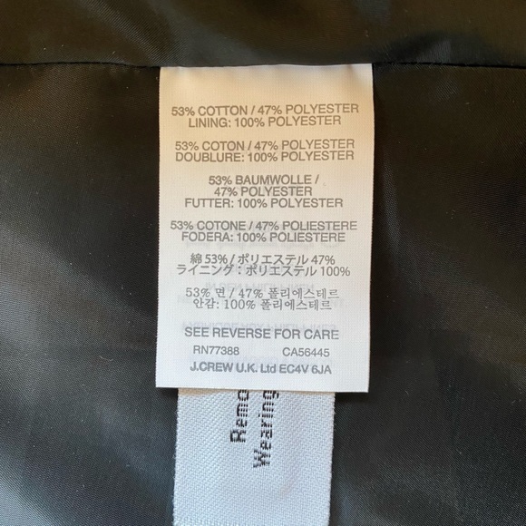 J Crew Fitted Flair Black/White Tweed Skirt, size 0 - Picture 4 of 7